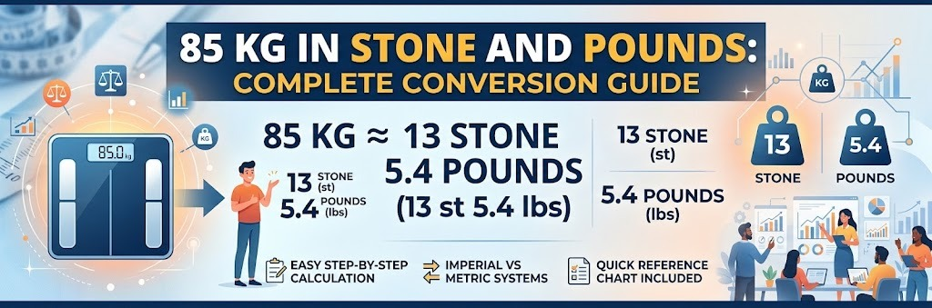85 kg in Stone and Pounds: Complete Conversion Guide