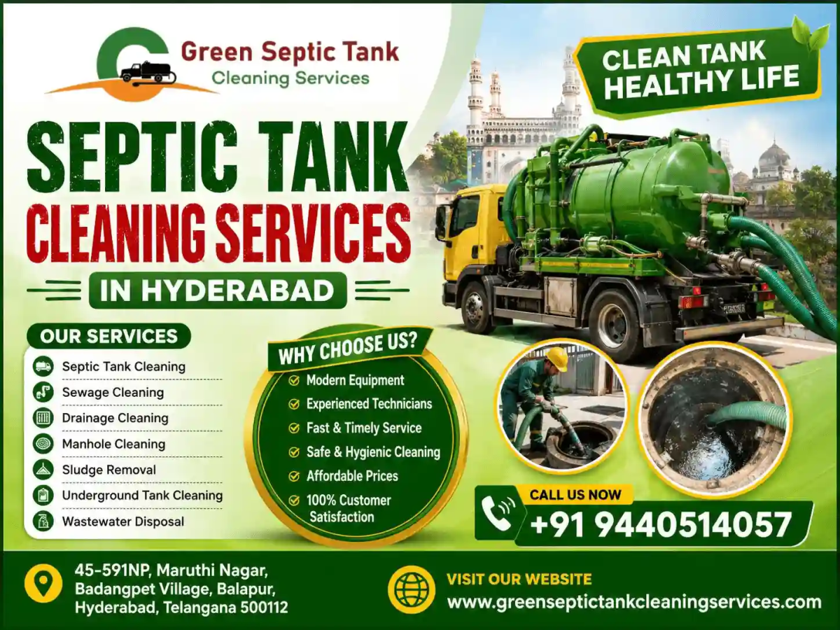Septic Tank Cleaning Services in Hyderabad