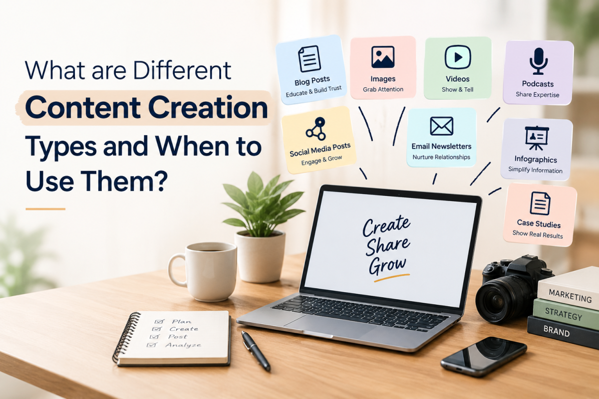 What are different Content Creation types and When to Use Them?