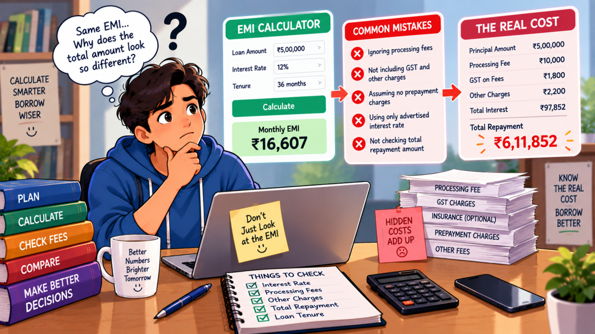 EMI Calculator Mistakes That Make Your Loan Look Cheaper Than It Is