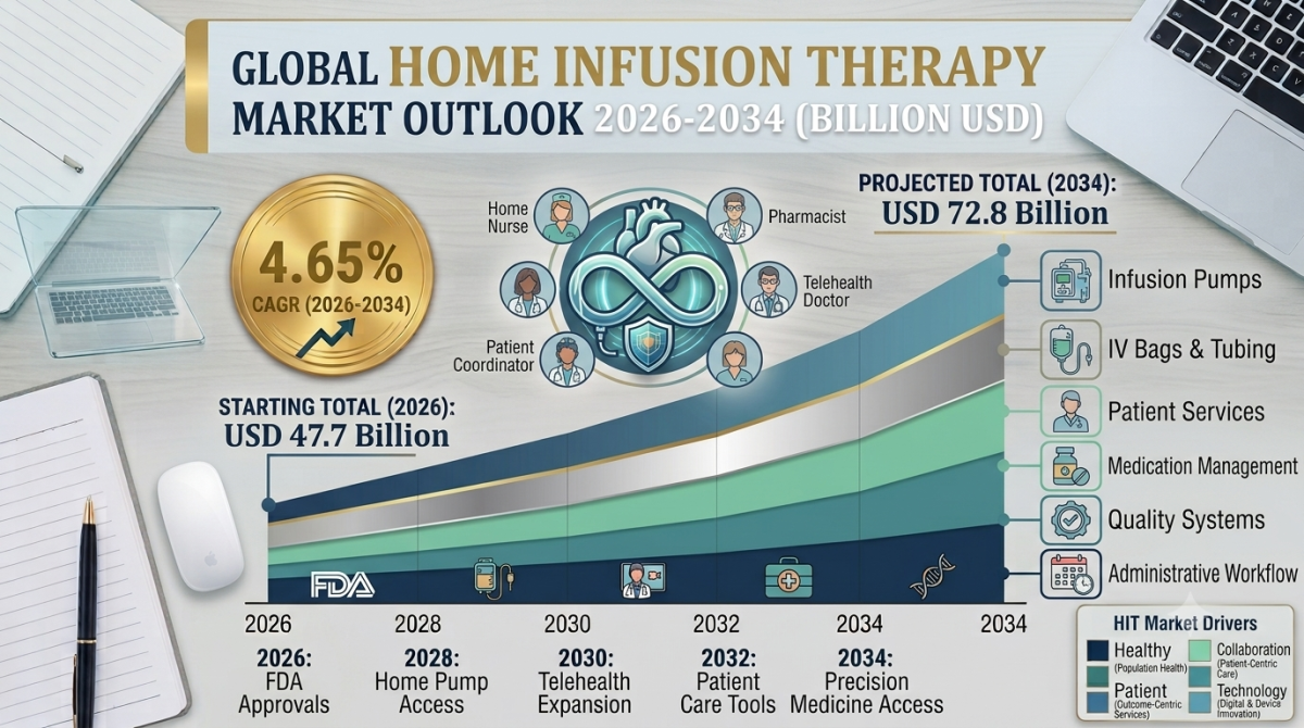 Home Infusion Therapy Market Size, Share, Latest Insights and Forecast 2026-2034