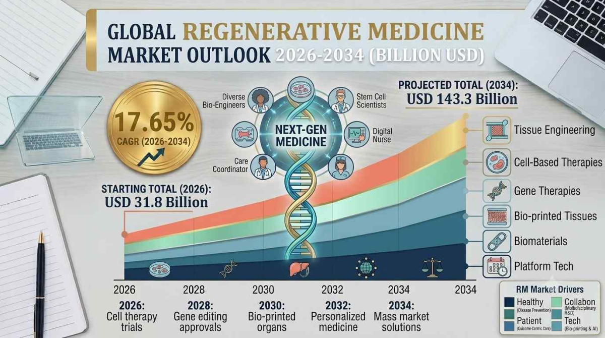 Regenerative Medicine Market Size, Share, Industry Trends, Latest Insights and Forecast 2026-2034