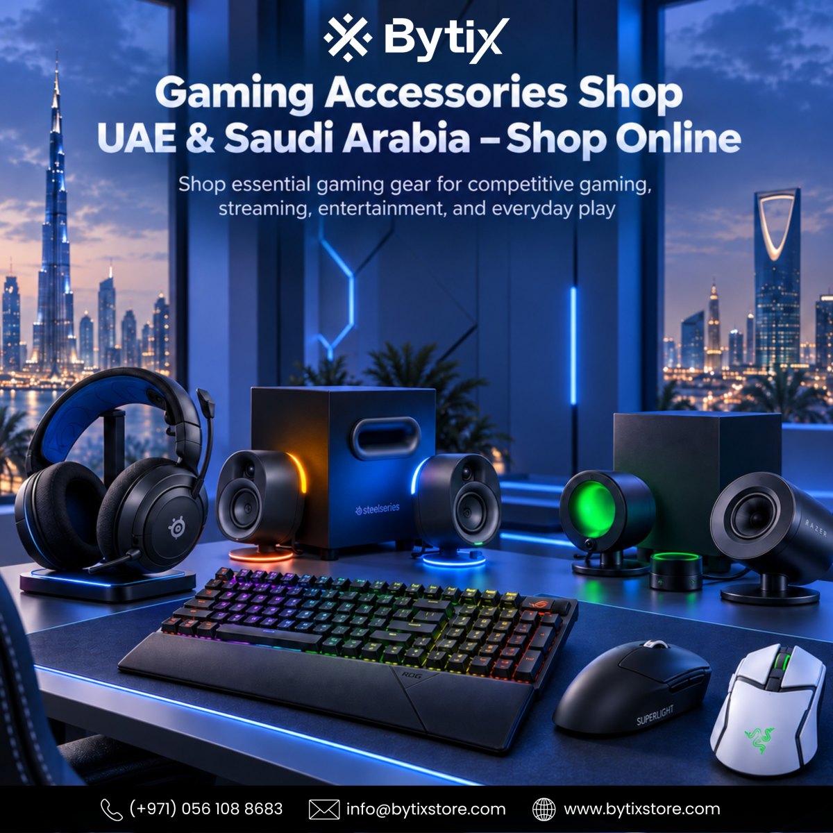 Gaming Accessories Shop UAE & Saudi for Complete Gaming Setups