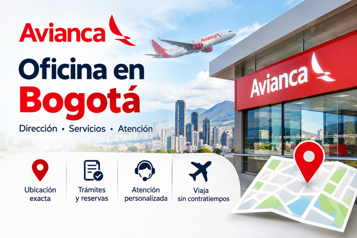 Encuentra la dirección de la oficina de Avianca en Bogotá.