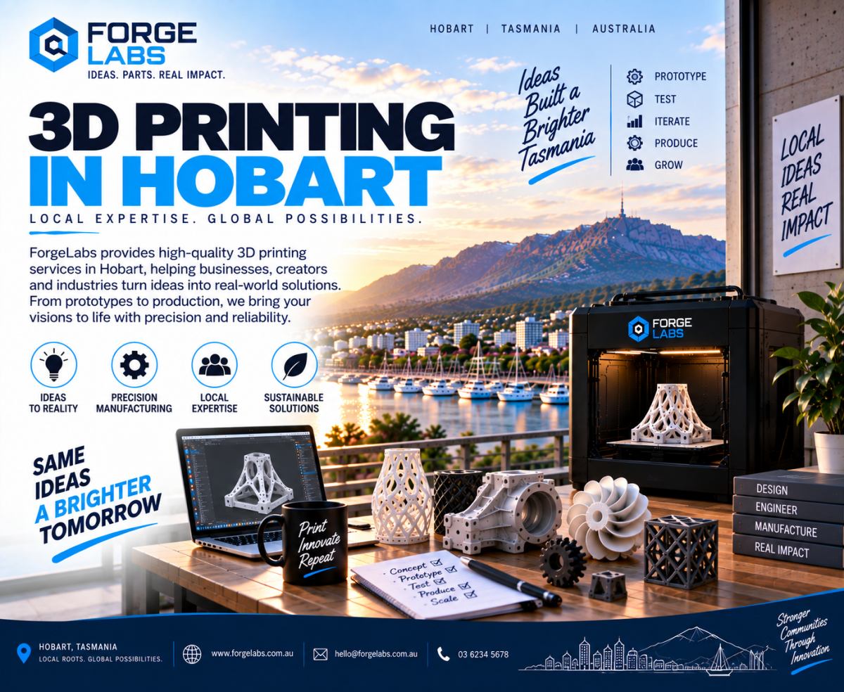 3D Printing in Hobart: Custom Manufacturing for Startups, Engineers and Innovative Businesses