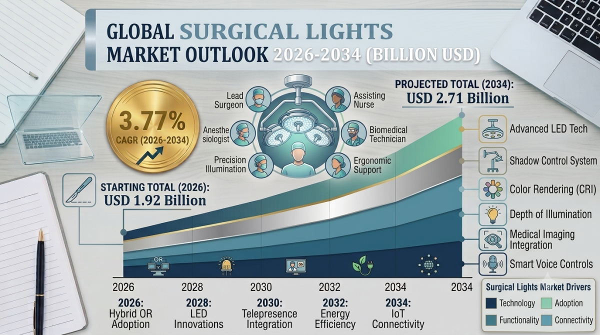 Surgical Lights Market Size, Share, Industry Overview, Growth and Forecast 2026-2034