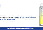 Hayati Pro Max 4000: Produktinformationen und wichtige Hinweise