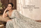 Chikankari Embroidery Sarees in Delhi for Timeless Traditional Style