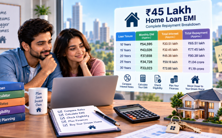 ₹45 Lakh Home Loan EMI: Complete Repayment Breakdown