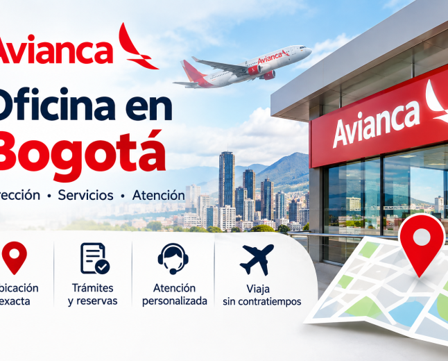Encuentra la dirección de la oficina de Avianca en Bogotá.