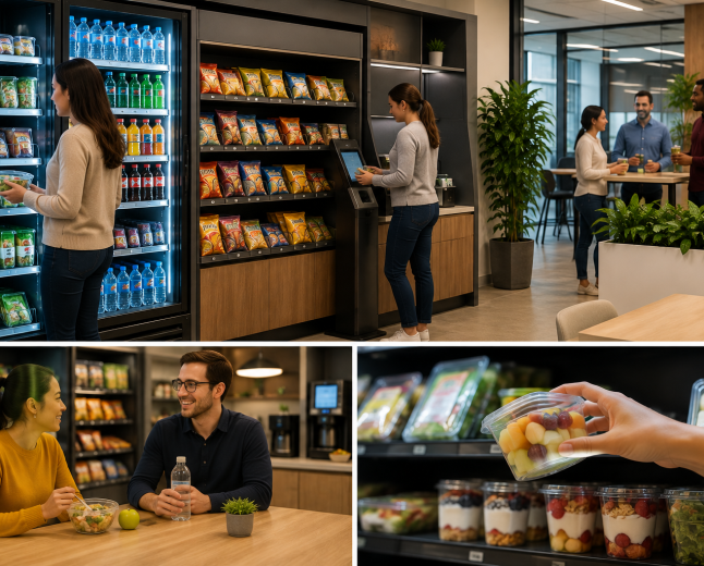 Micro Market Vending for Convenient Workplace Refreshments
