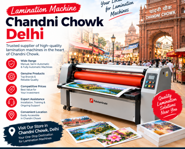 Lamination Machine Chandni Chowk – A Guide for Printing Businesses