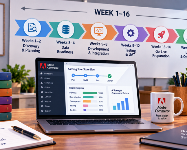 Adobe Commerce Implementation Timeline: What Happens in 8–16 Weeks