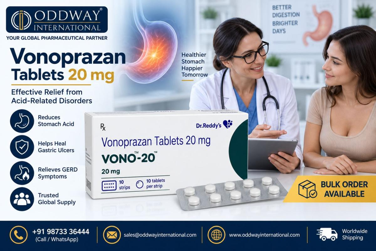 Cost-Effective Vonoprazan 20 mg Tablet Exporter to Australia - Oddway