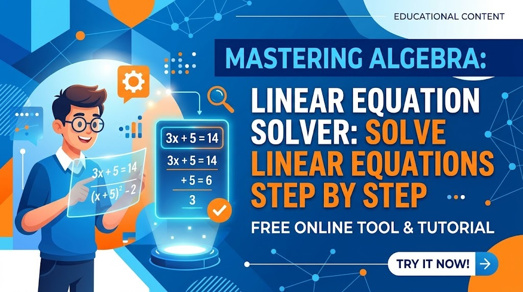 Linear Equation Solver: Solve Linear Equations Step by Step