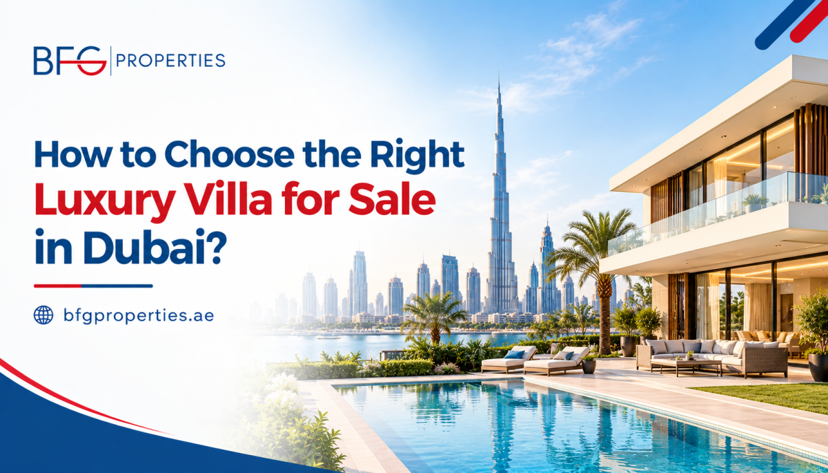 How to Choose the Right Luxury Villa for Sale in Dubai?
