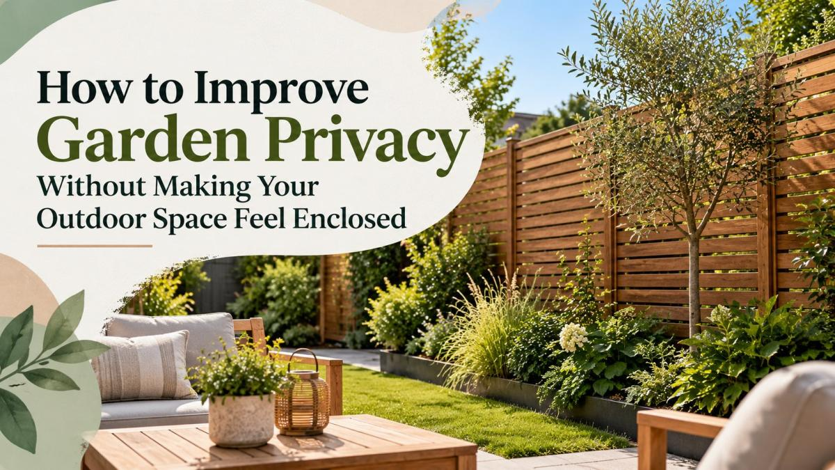 How to Improve Garden Privacy Without Making Your Outdoor Space Feel Enclosed