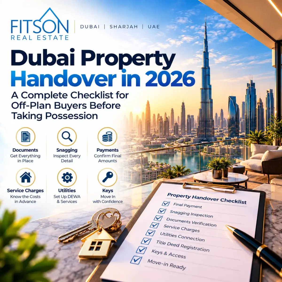 Dubai Property Handover in 2026: A Complete Checklist for Off-Plan Buyers Before Taking Possession