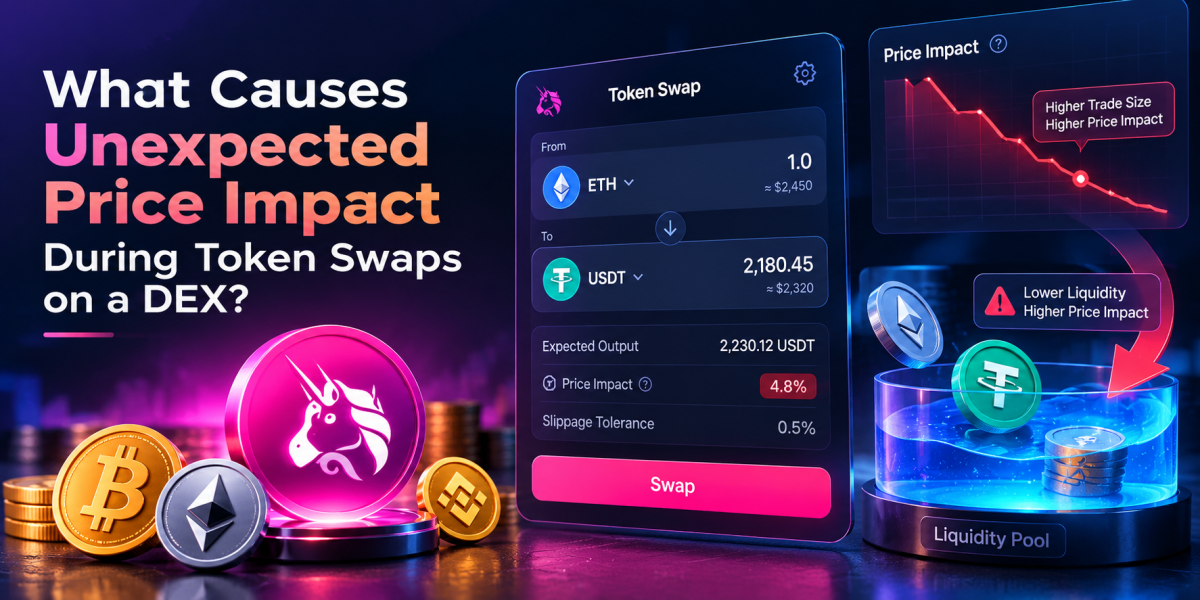 What Causes Unexpected Price Impact During Token Swaps on a DEX?
