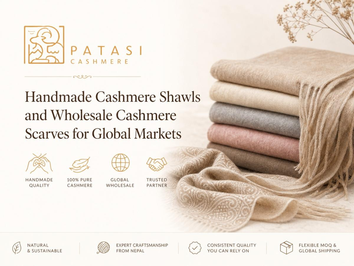Handmade Cashmere Shawls and Wholesale Cashmere Scarves for Global Markets