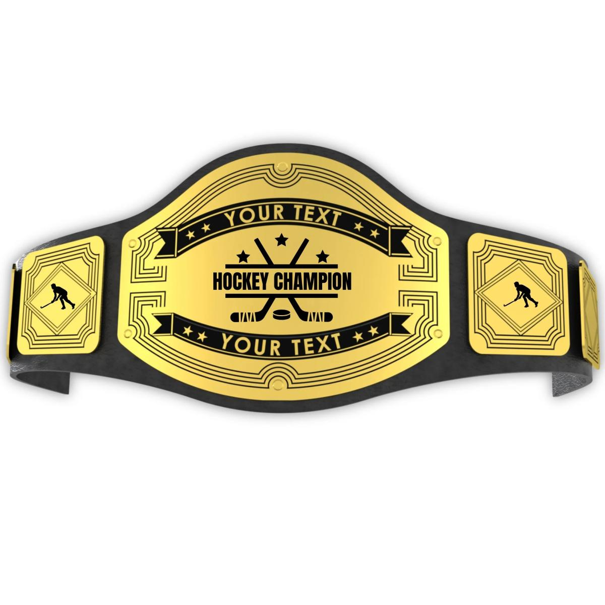 Custom Design Hockey Championship Belt