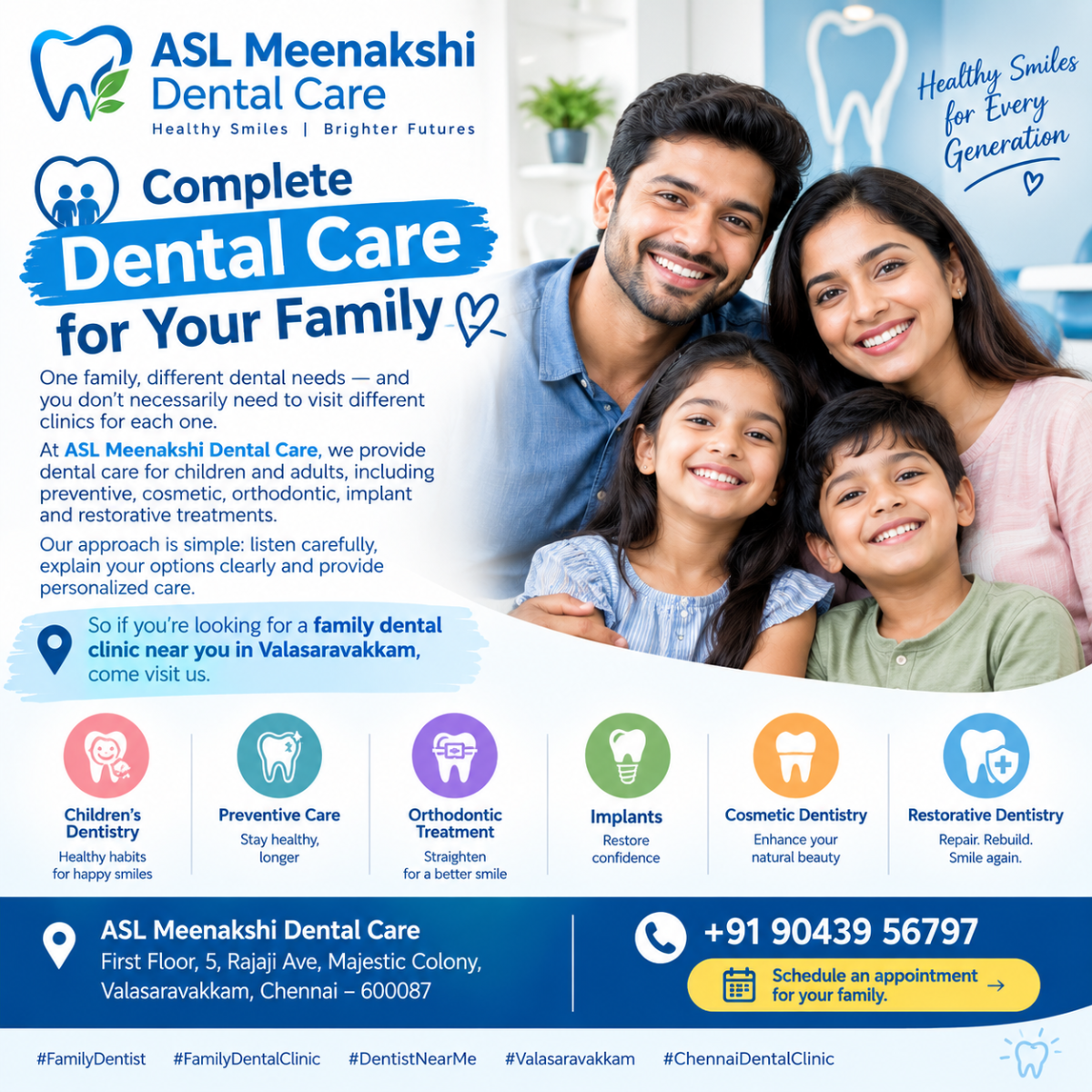 ASL Meenakshi Dental Care – Your Partner for a Healthy Smile