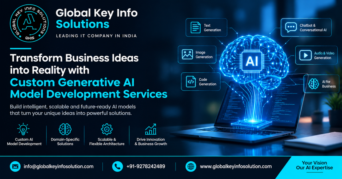 Transform Business Ideas into Reality with Custom Generative AI Model Development Services