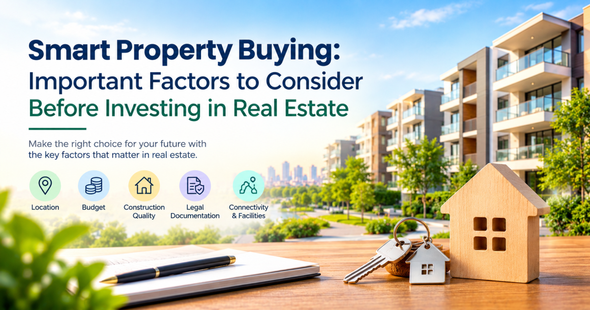 Smart Property Buying: Important Factors to Consider Before Investing in Real Estate