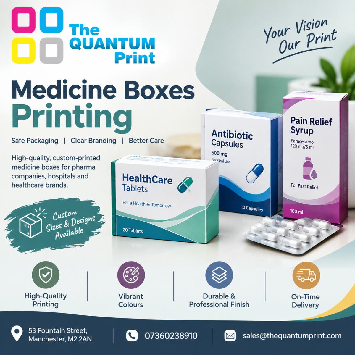 Medicine Packaging Boxes: Essential Considerations for Safe and Informative Pharmaceutical Packaging
