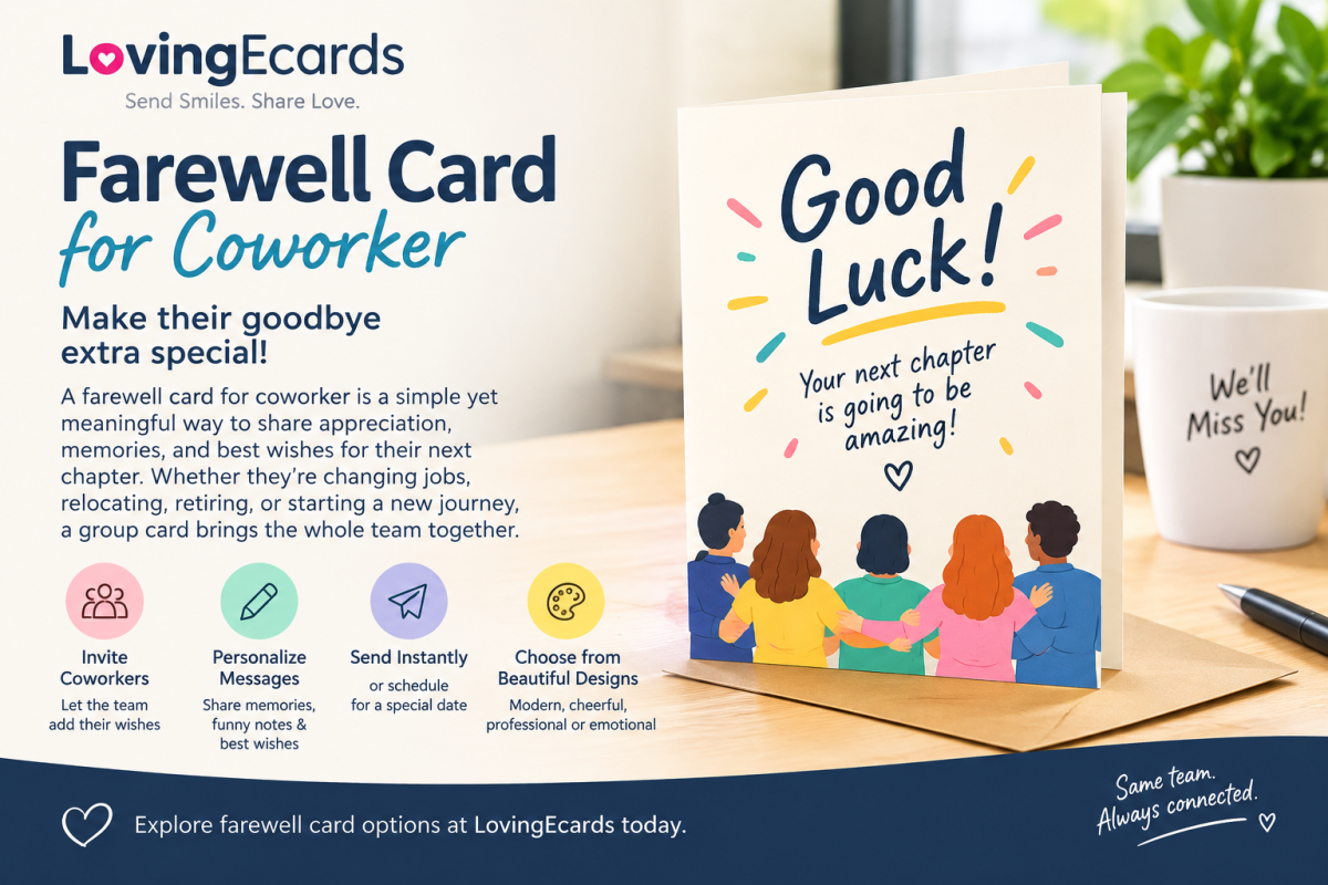 Farewell Cards Online: Celebrate Memories and New Beginnings with LovingEcards