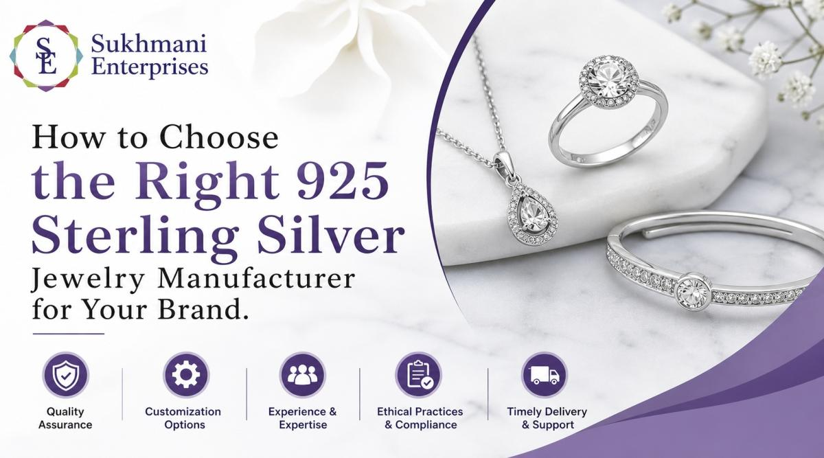 How to Choose the Right 925 Sterling Silver Jewelry Manufacturer for Your Brand