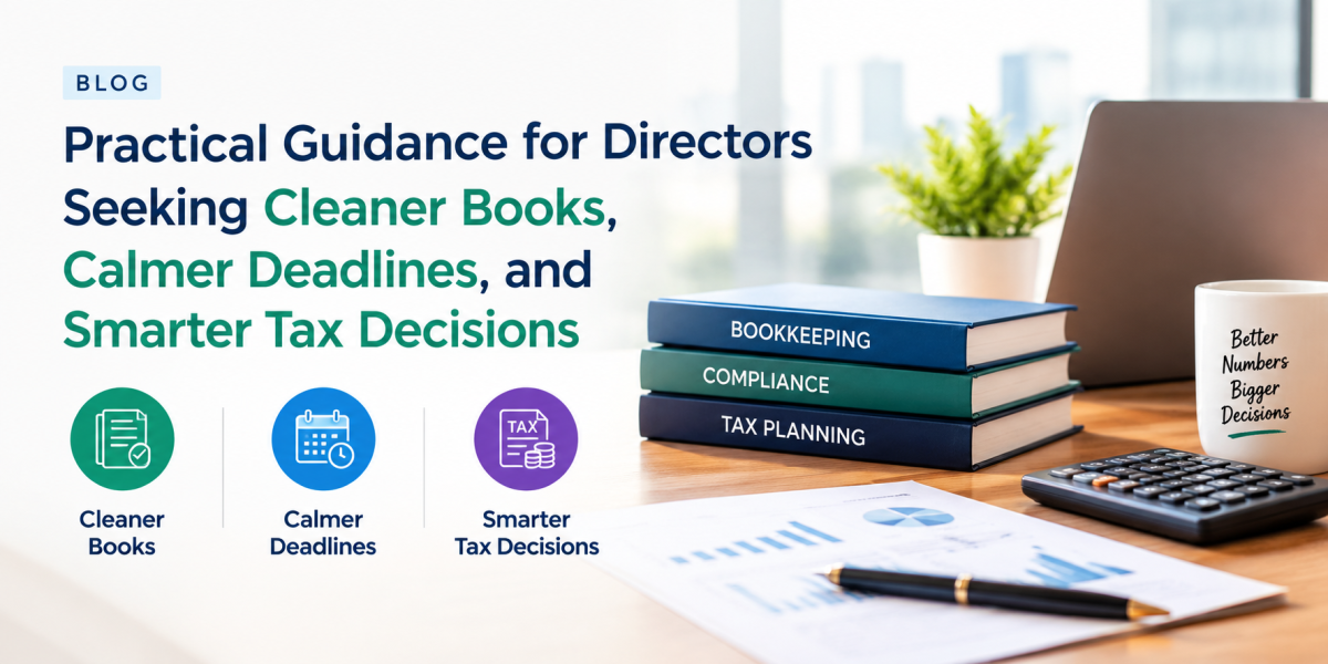 Practical Guidance for Directors Seeking Cleaner Books, Calmer Deadlines, and Smarter Tax Decisions