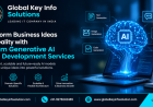 Transform Business Ideas into Reality with Custom Generative AI Model Development Services