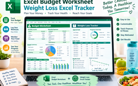 Excel Budget Worksheet & Weight Loss Excel Tracker