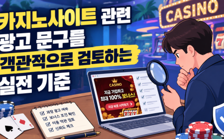 카지노사이트 관련 광고 문구를 객관적으로 검토하는 실전 기준