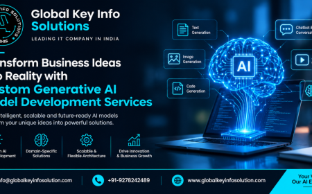 Transform Business Ideas into Reality with Custom Generative AI Model Development Services