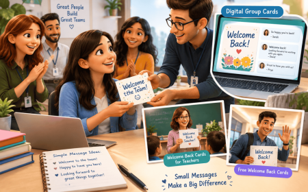 Creating a Welcoming Workplace Through Personal Notes and Digital Group Cards