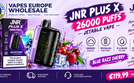 JNR Plus X 26000 Puffs Jetable Vape : Grande Autonomie et Saveurs Marquées pour les Vapoteurs Français