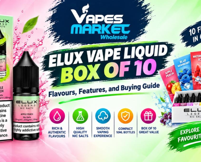 Elux Vape Liquid Box of 10: Flavours, Features, and Buying Guide