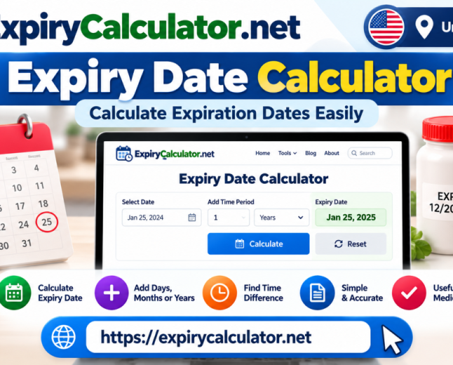 Expiry Status Calculator: Check Expiry Dates and Remaining Shelf Life